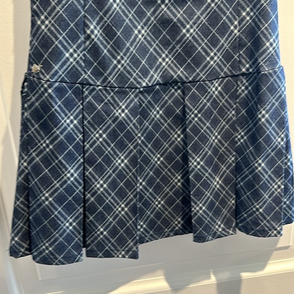 Maison Cléo Denim Blue Shift Dress with Pleated Skirt Size 36 French sizing. - Picture 4 of 9